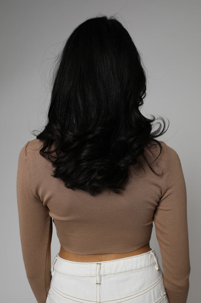 SOFT RIBBED LONG SLEEVE CROP